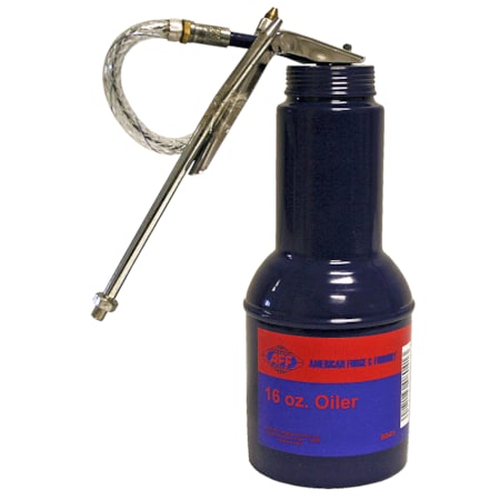 American Forge & Foundry Lubrication Oil Can, Long Neck, 6 oz Capacity, Pistol Grip Style 8041